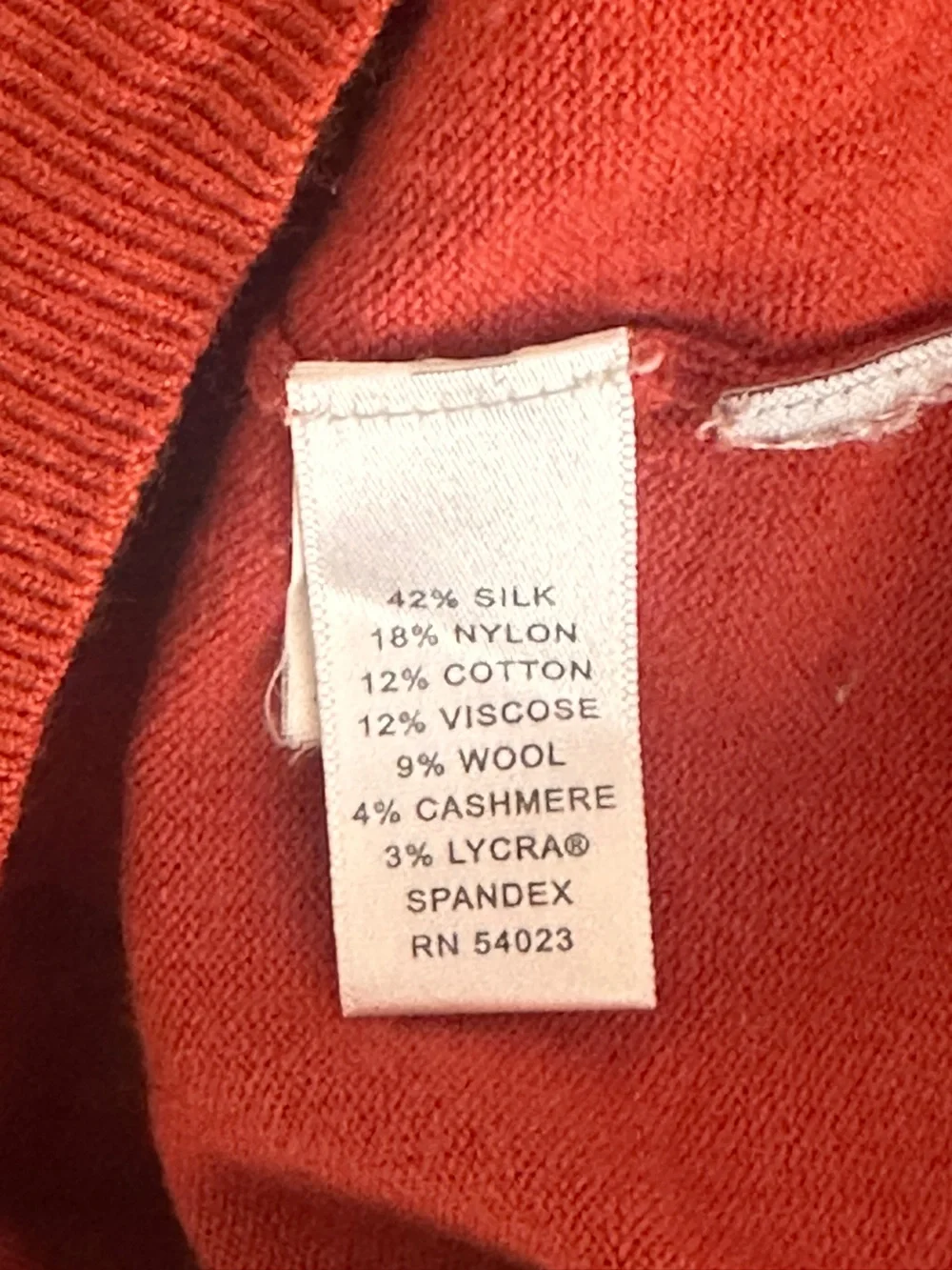 Banana Republic Silk-Blend Orange Turtleneck Sweater - Picture 3 of 4